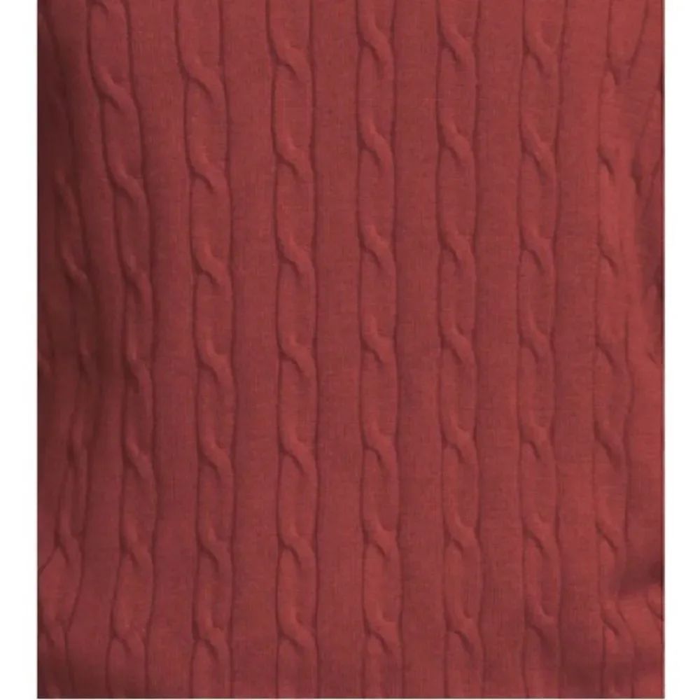 Club Room Men's Pima Cable Quarter-Zip Red Size Extra Large — image 2 of 8